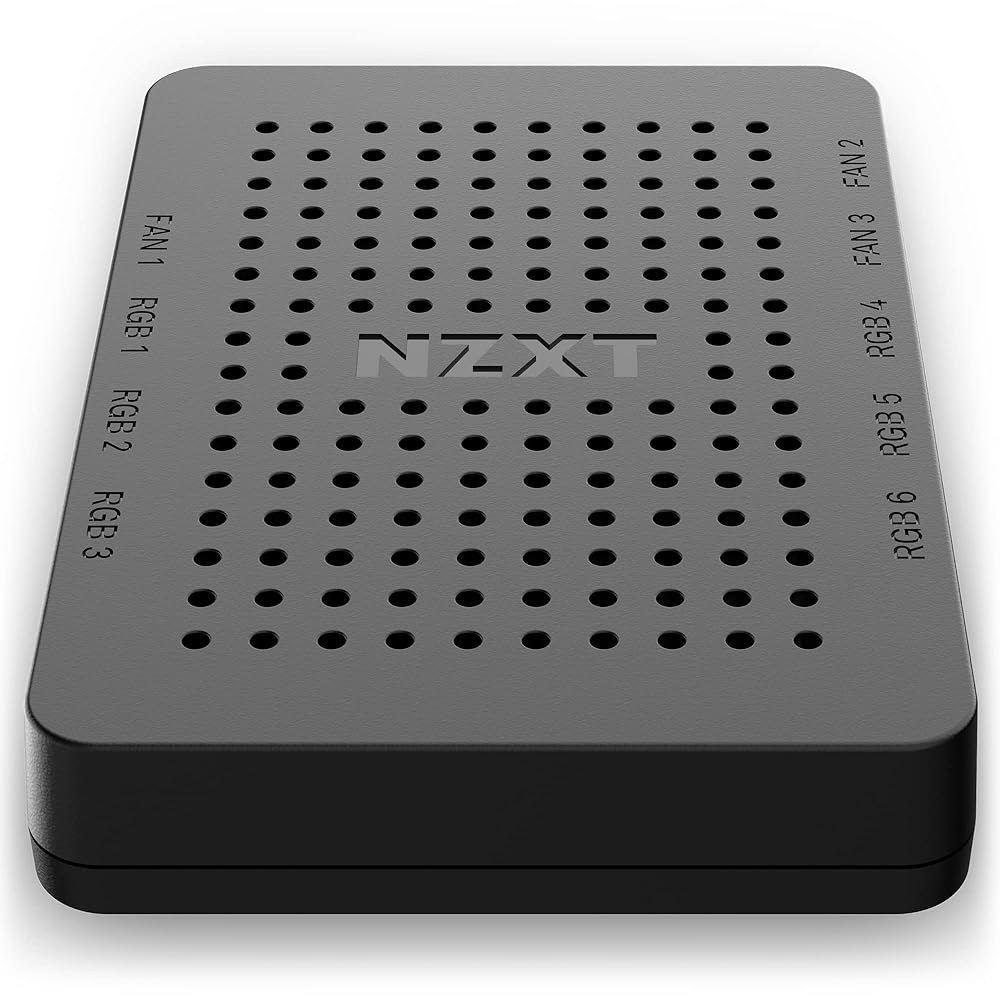 NZXT RGB 및 팬 컨트롤러 - AC-CRFR0-B1-6 조명 채널 3개의 맞춤 설정 블랙 Controller - 상품 이미지