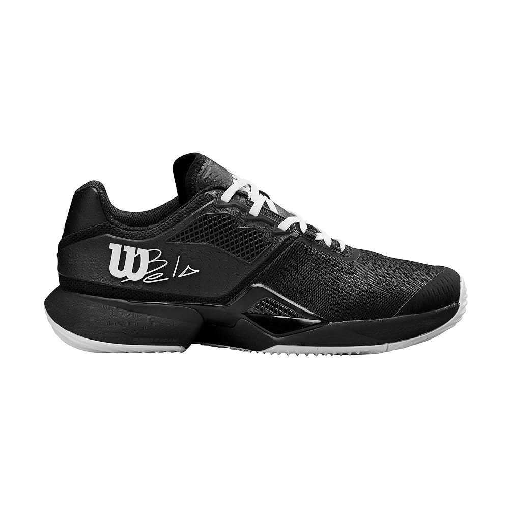 Wilson 남성용 Bela Tour 파델 슈즈, 블랙/화이트. White/Red/Black 7.5 - 상세 이미지 2