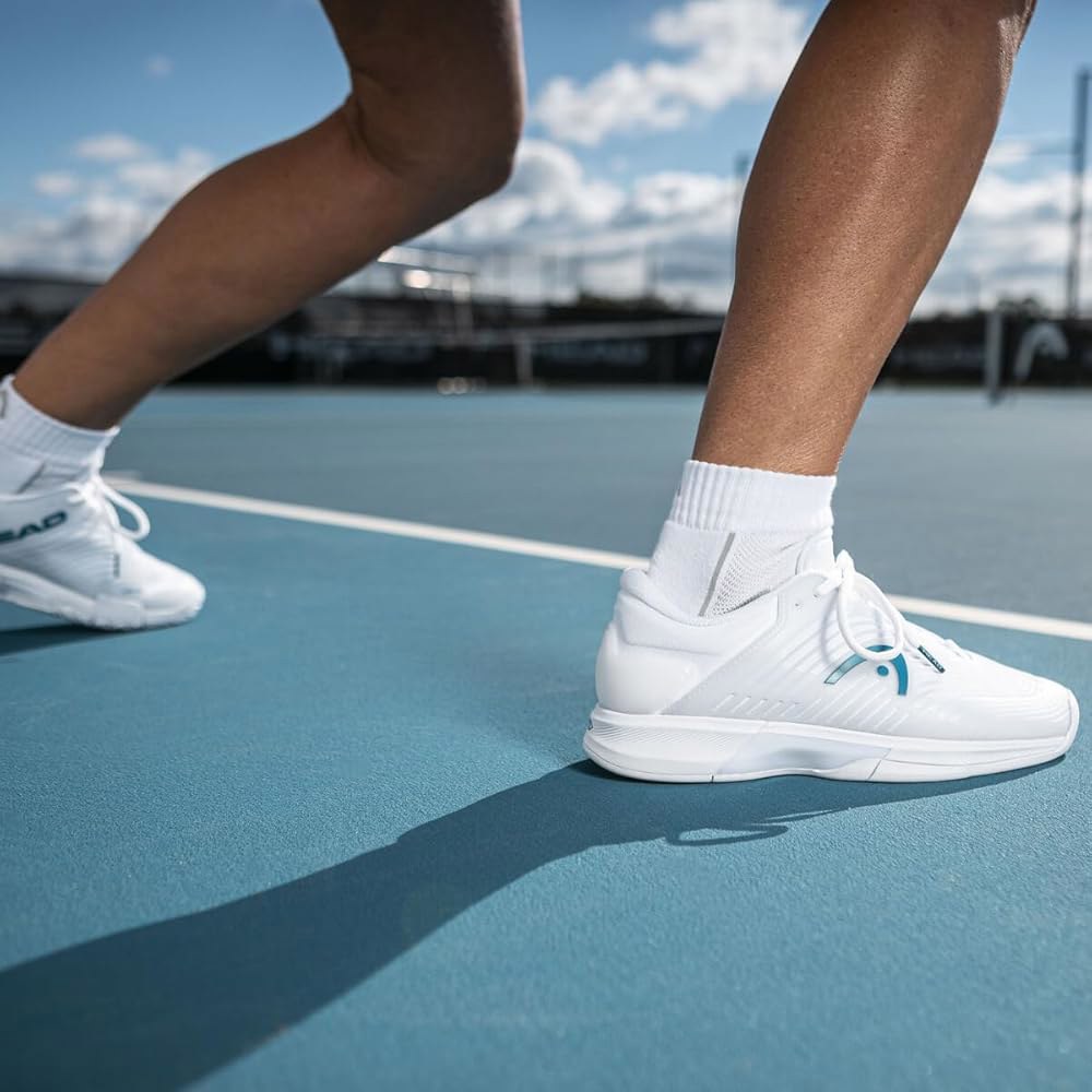 HEAD Revolt Pro 4.5 Women s Tennis Shoes, White/Twilight 8.5 Blue, White/Twilight Blue 3.5 - 상세 이미지 2