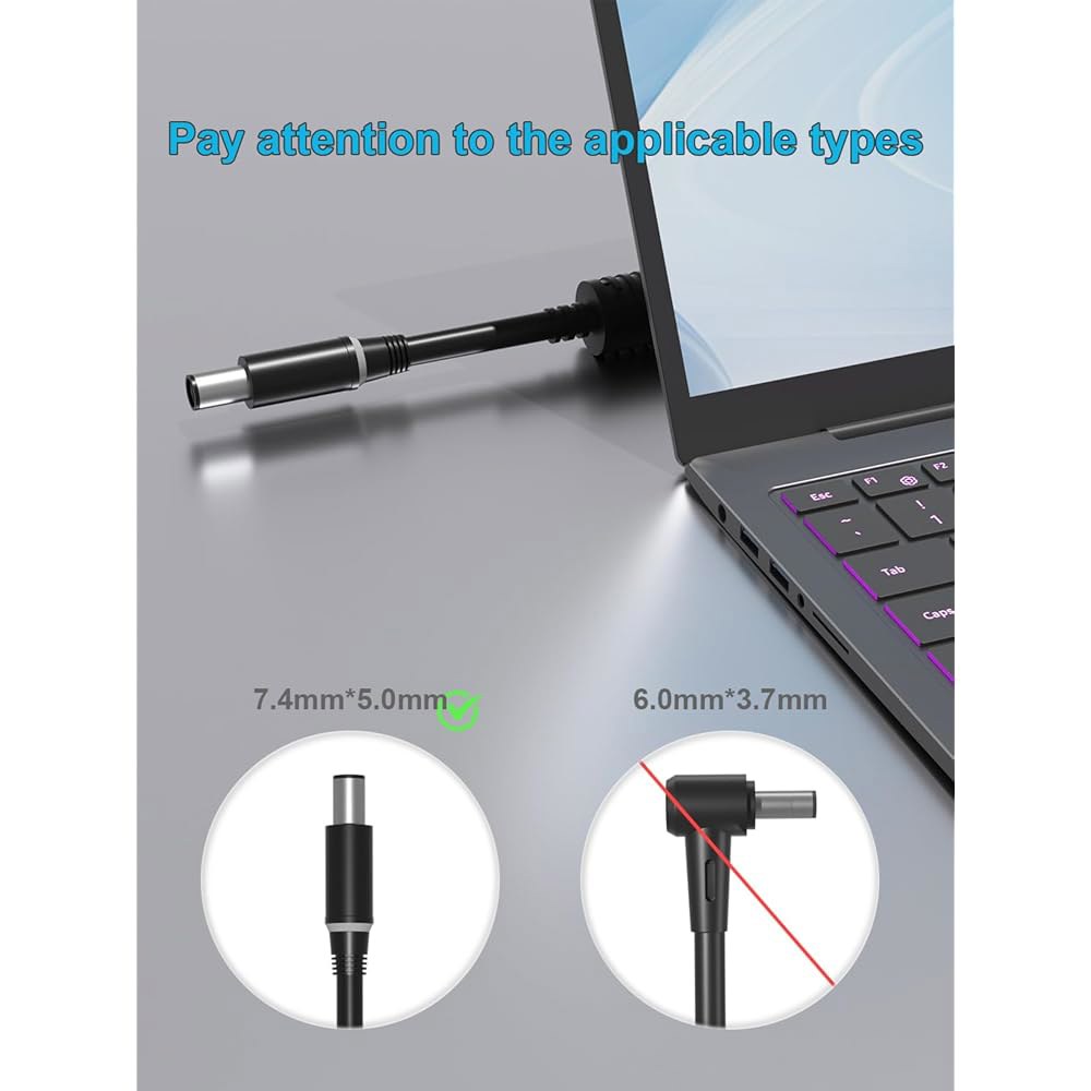 HSXIRQA 240W 180W 130W 노트북 충전기 Dell G15 G16 G7 G5 G3 5510 5511 5515 5520 5521 5525 5530 5535 7620 75 - 상세 이미지 3