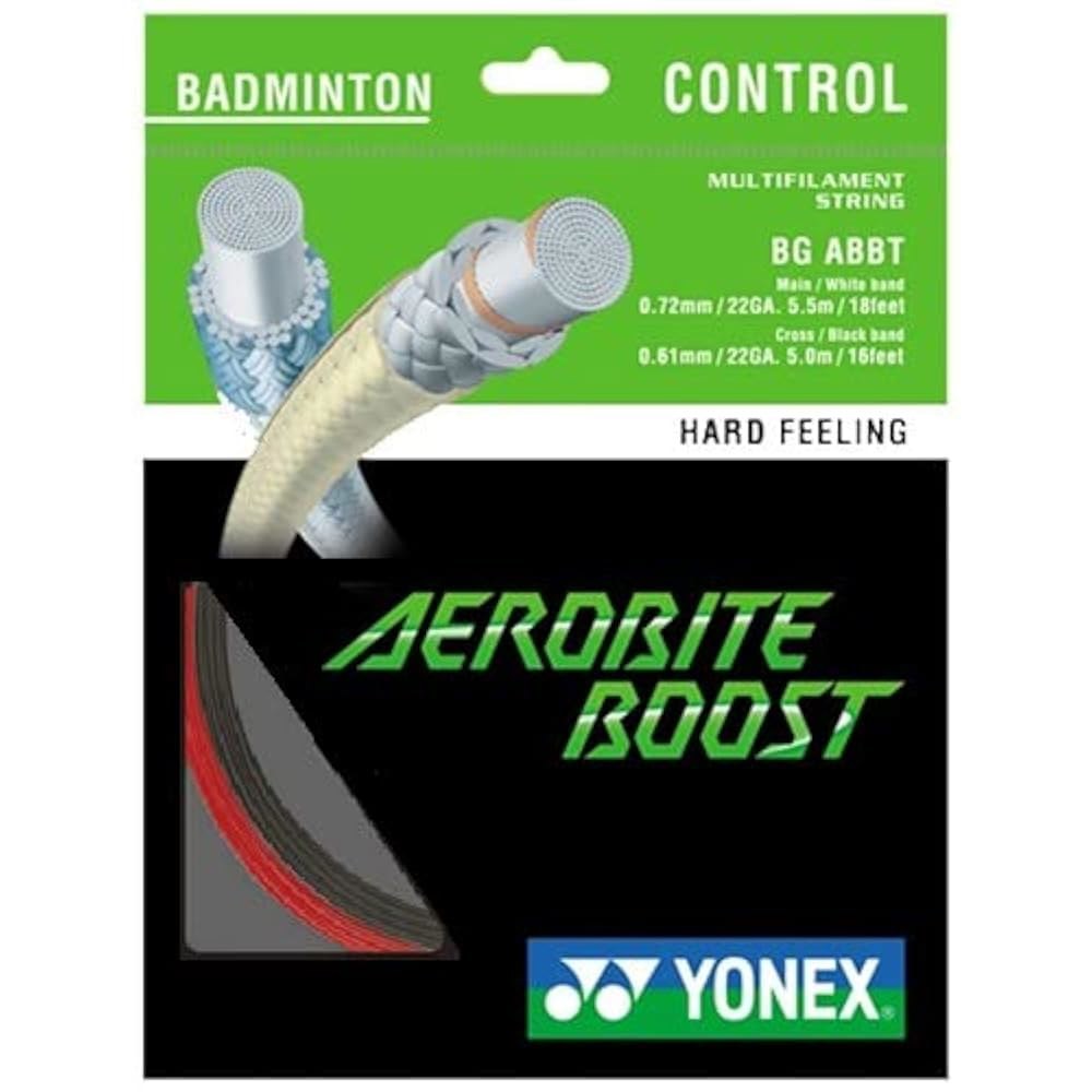 YONEX AEROBITE 부스트 배드민턴 스트링 - (1050) 그레이/레드 - 상세 이미지 2