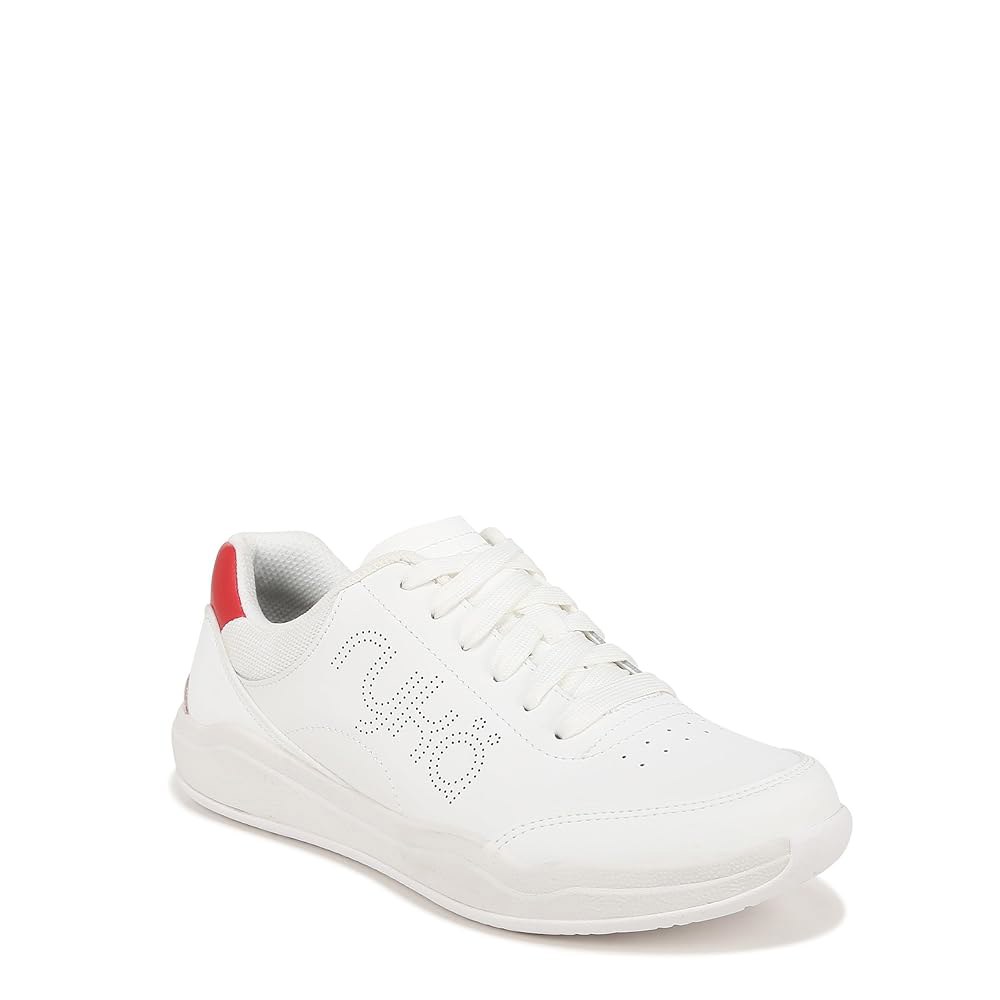 Ryka 여성용 코트사이드 피클볼 스니커즈 옥스포드, 화이트/레드 White/Navy 6.5 - 상품 이미지