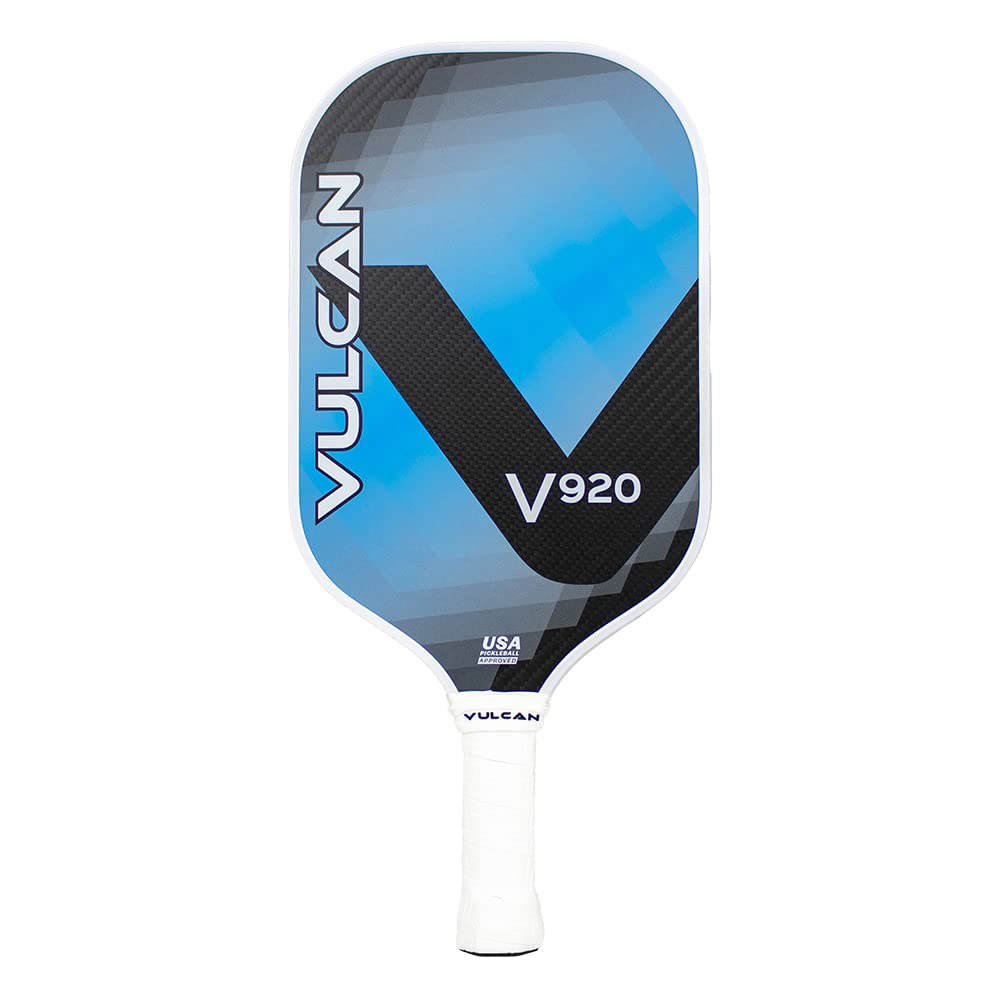 Vulcan V900 피클볼 패들 시리즈 하이브리드 사파이어 표면 폴리프로필렌 탄소 승인 - 섬유 USAP 코어 콰트로 성능 - 상품 이미지