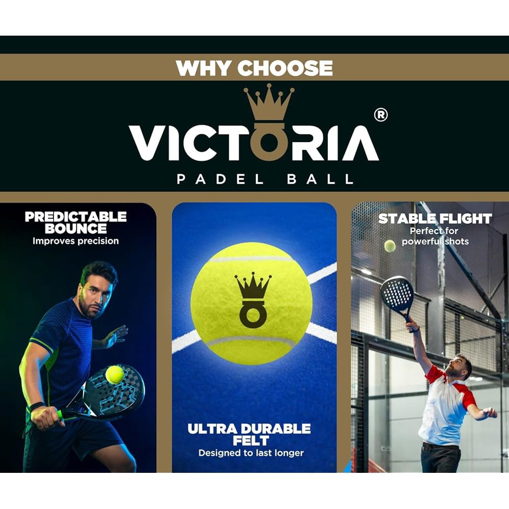 Victoria Padel Ball Professional Balls with Pack) FIP (3 for 3 by Consistent Premium Bounce Durable - 상세 이미지 2
