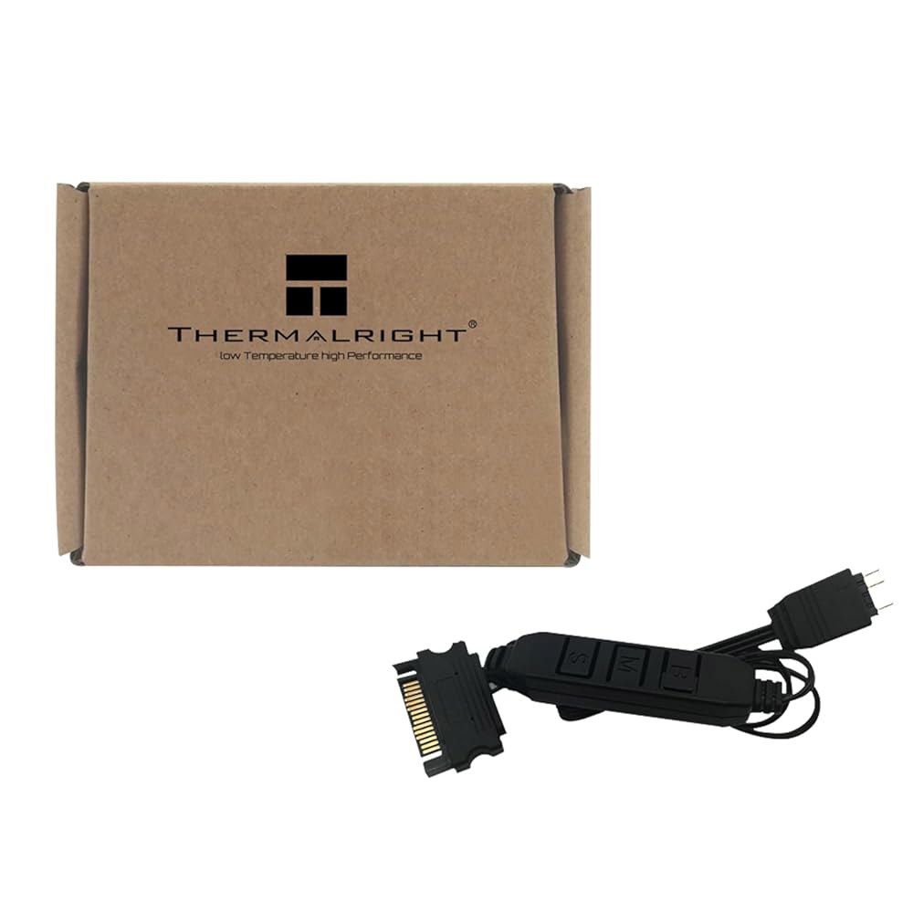 Thermalright 5V A-RGB 컴퓨터 팬 컨트롤러 - 3PIN 조명 컨트롤러, 3PIN/5V 인터페이스 지원, SATA 직접 공급 - 상품 이미지