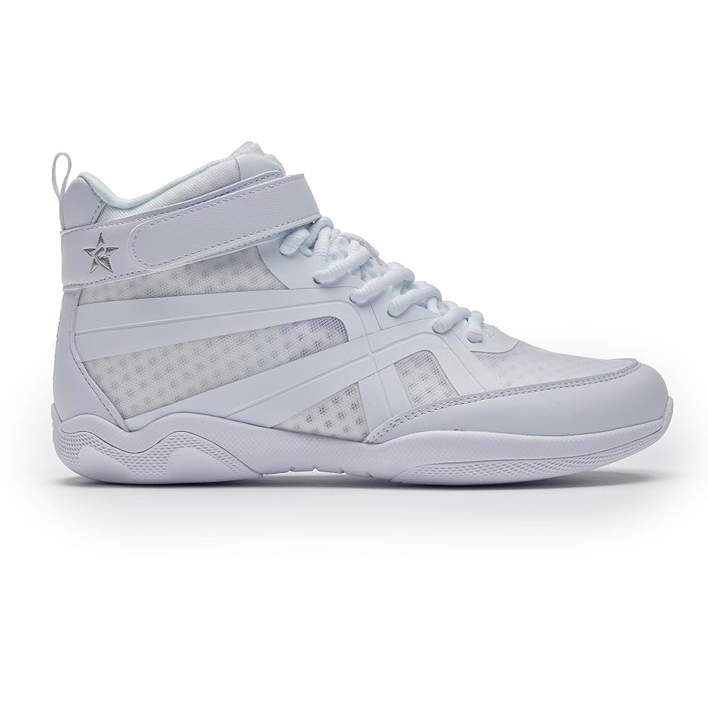 Rebel Athletic Renegade 화이트 치어 슈즈, 화이트. White 1 Big Kid - 상품 이미지