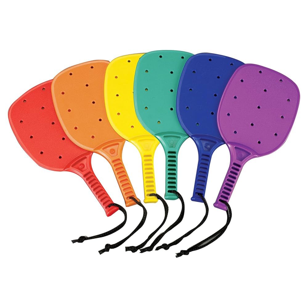 Champion Sports 35.6cm(14인치) 주니어 플라스틱 패들볼 다양한 라켓 - 6개 세트 색상 3 Raquetball Foam Set of - 상품 이미지