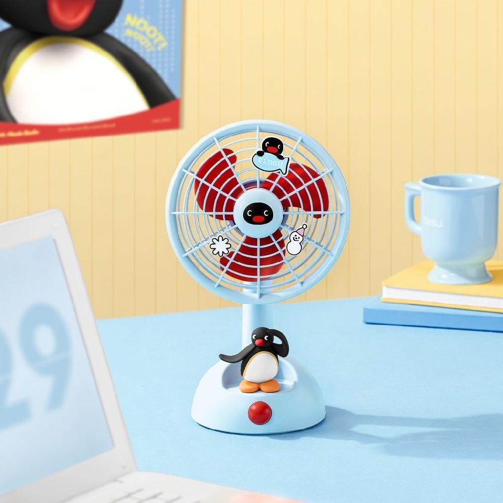 핑구 선풍기 탁상용 사무실 충전식 USB pingu 피규어 서큘레이터 - 상세 이미지 3
