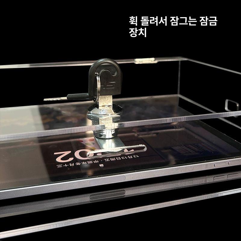 보관함 수험생 타이머 캐비넷 중형 데스크탑 관리 충전 대형 태블릿 이중 잠금 (12.9인치) - 상세 이미지 4