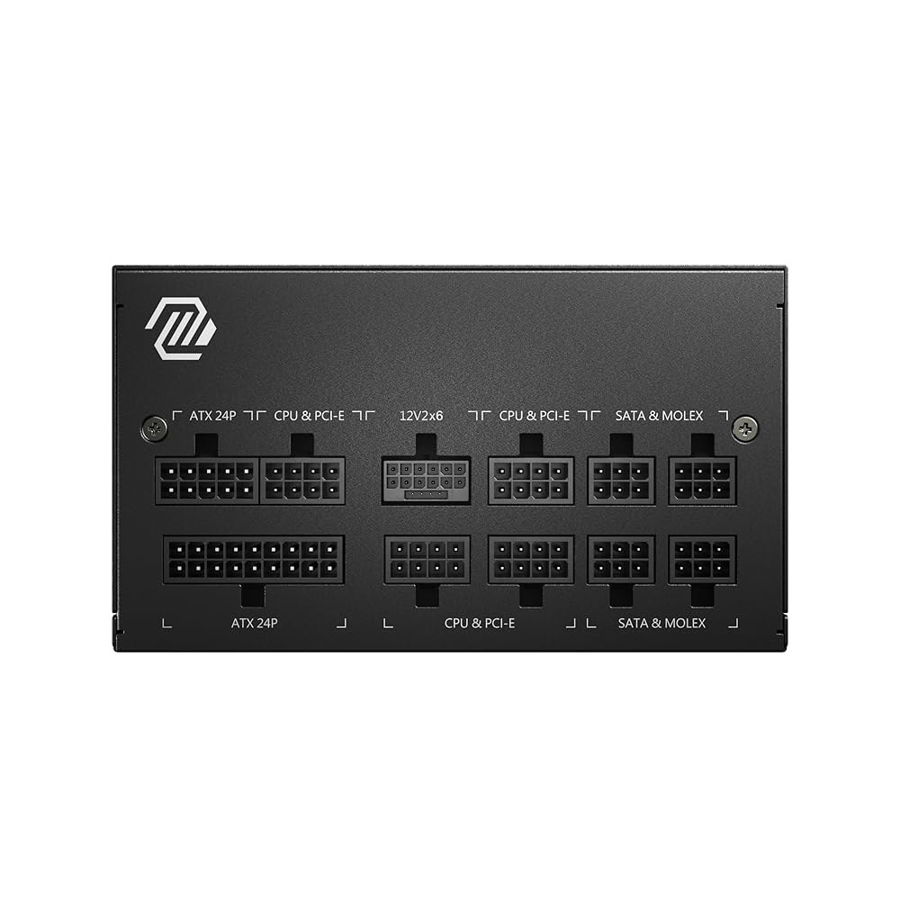 MSI MAG A750GL PCIE5, 완전 모듈식 컴팩트 게이밍 750W 전원 공급 장치, 80+ 골드, ATX 3.1 및 PCIe 5.1 준비 완료, 네이티브 듀얼 컬러 12V - 상세 이미지 3