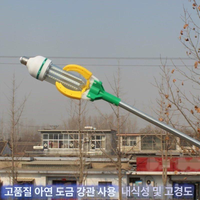 등가리 교체기 높은곳 전구 장대 간단 길이 도구 전등 발톱 이중절 심플 단절 - 상세 이미지 5