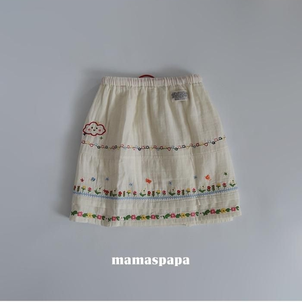 보아투 유아 마마스파파 포레스커트 S~XL 여름 여아 밴딩 미디치마 자매룩 하객룩 - 상세 이미지 4