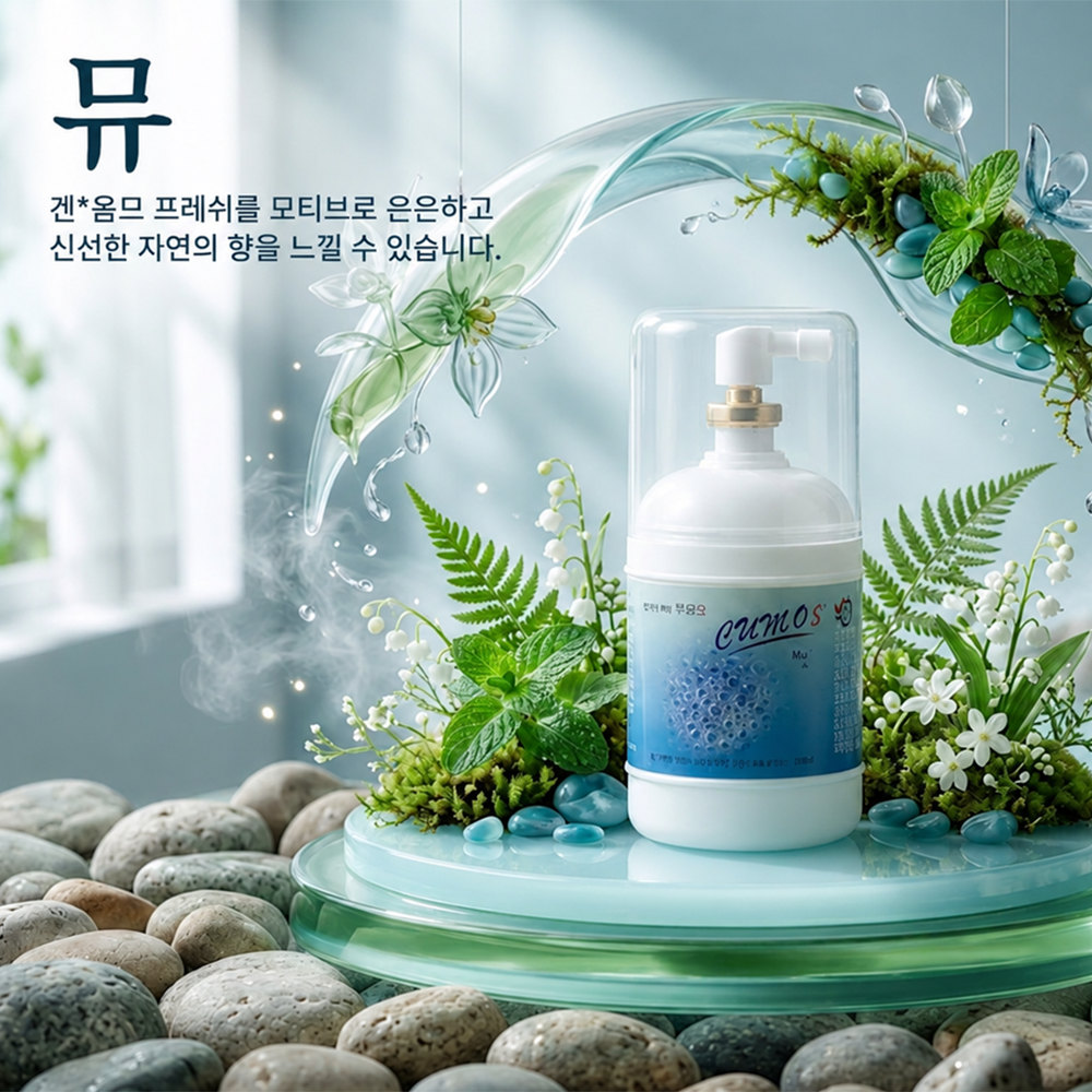 쿠모S 화장실 방향제 욕실 사무실 거실 실내 가정용 뮤향, 245ml, 1개 - 상품 이미지