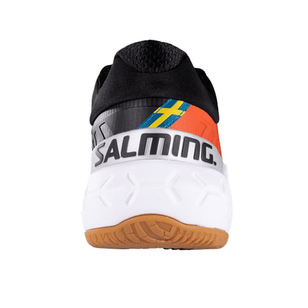 Salming Recoil Ultra 남성용 스쿼시 슈즈, 네온 오렌지. Black 7.5 - 상세 이미지 3