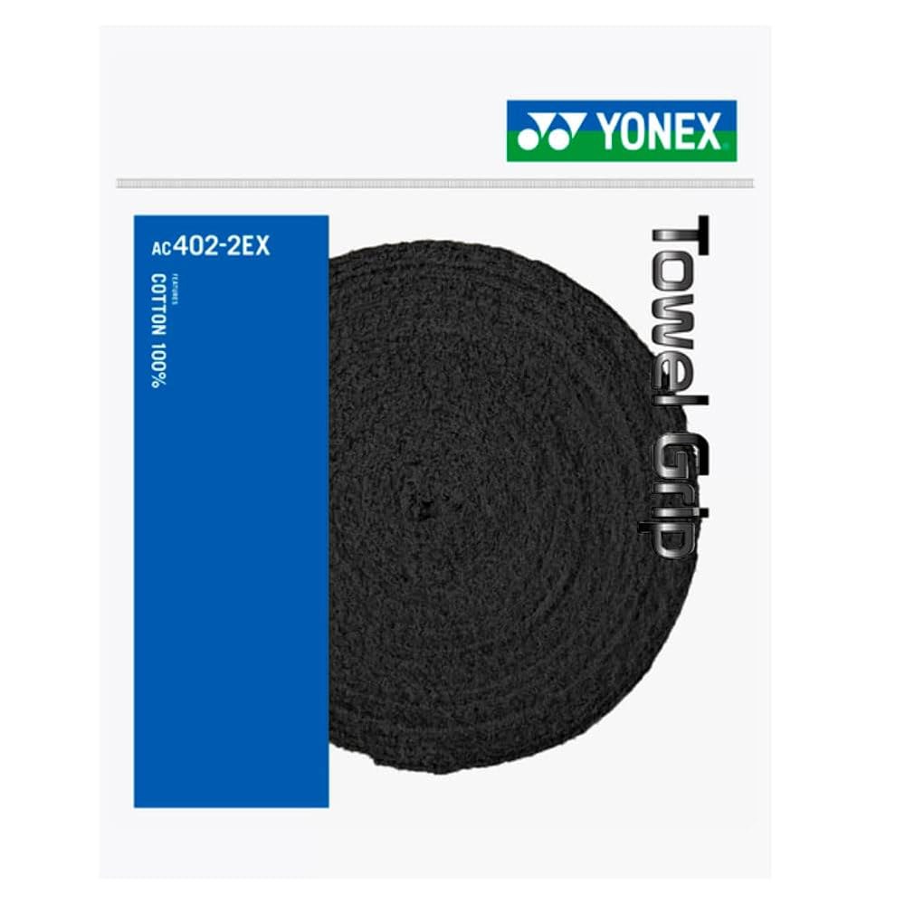 YONEX AC402-2EX 타월 라켓 그립 블랙 - 상품 이미지