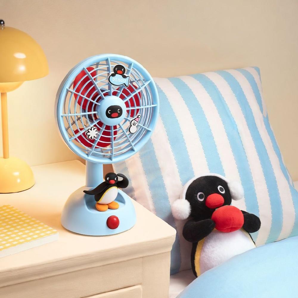 핑구 선풍기 탁상용 사무실 충전식 USB pingu 피규어 서큘레이터 - 상세 이미지 4