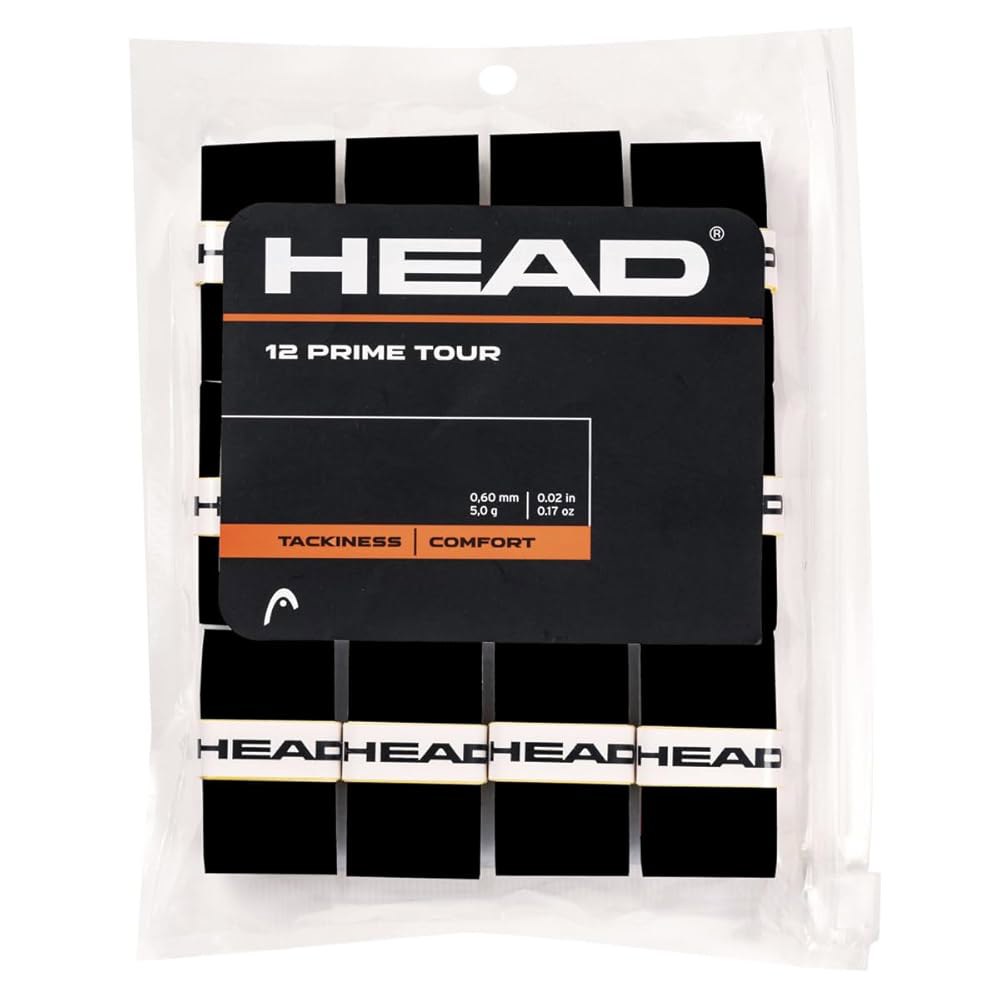 HEAD Prime Tour 오버그립 12팩 - 블랙 Black - 상품 이미지