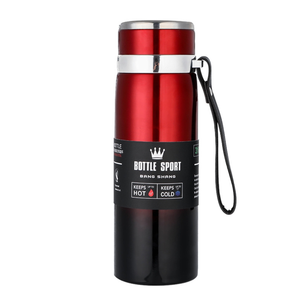 스트랩 텀블러 대용량 보온 보냉 800ml 1000ml 316 스테인리스 물병 실버 800ml - 상세 이미지 5