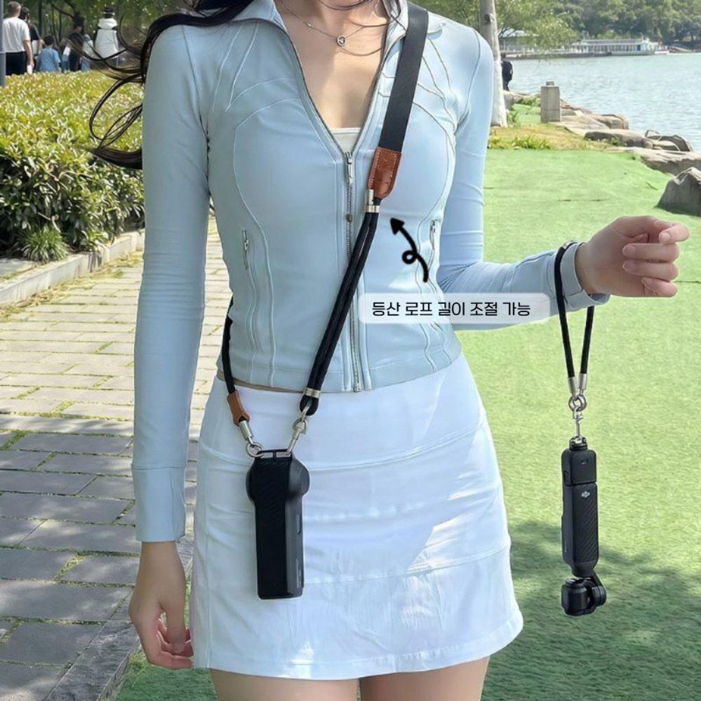 오즈모 포켓4 보호 커버 손목 스트랩 카메라 케이스 크로스 랜야드 홀터넥 - 상세 이미지 5
