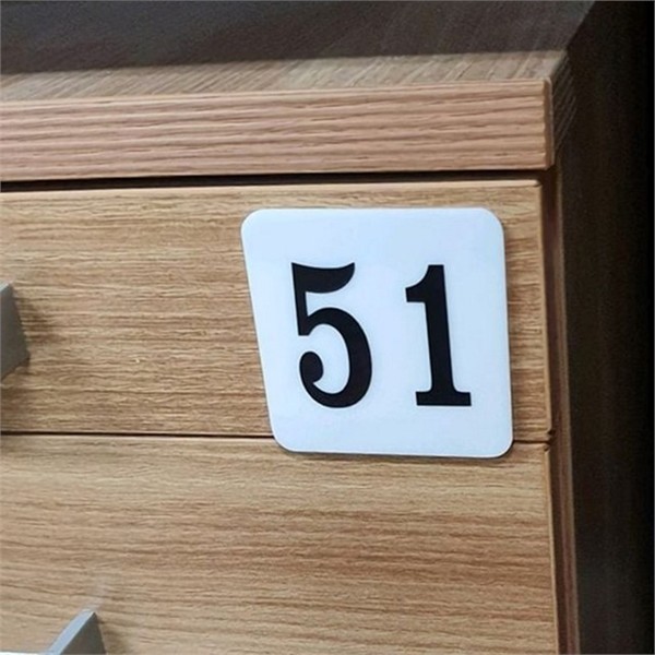 인테리어 아크릴 번호판 캐비닛 사각 숫자판 사무실 층별 호실 문패 - 상품 이미지