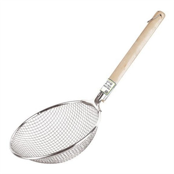 음식 목봉 뜰채 건더기 나무 손잡이 뜰채 요리 만두 - 상품 이미지
