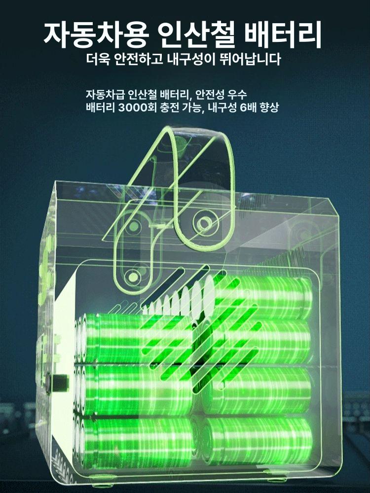 대용량 이동식 파워뱅크 차박용 포터블 배터리 캠핑 야외 긴급전원 자동차용 고속충전 확장형 - 상세 이미지 4