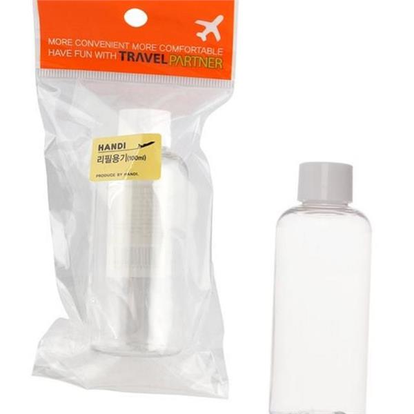 100ml 여행용 리필 용기 화장품 휴대용 리필 용기 소분 투명 - 상품 이미지