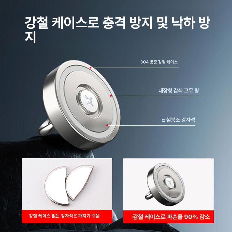 초강력 마그네틱 자석 흡착 고강도 후크 산업용 다용도 D25 3륜차 우산 자석 4개 세트 이미지 6