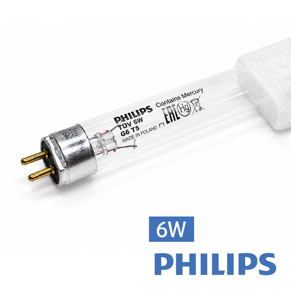 필립스 TUV 자외선 살균램프 6W/G6T5 젖병소독 칫솔 식기건조 유아용품 UV-C - 상품 이미지