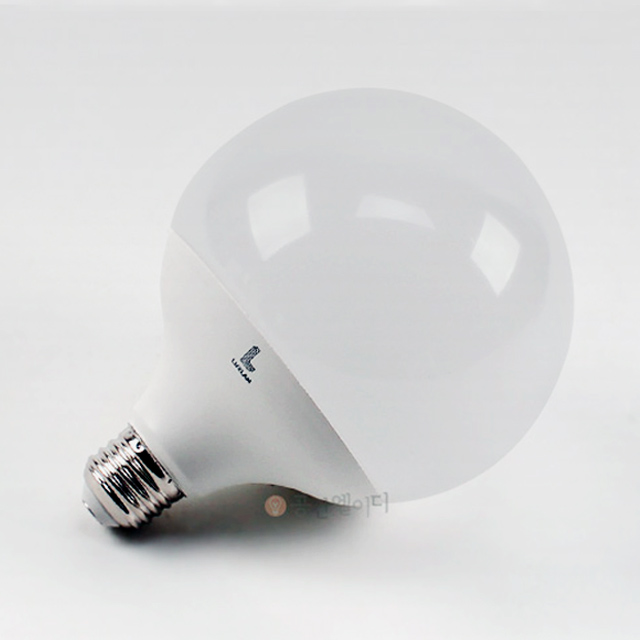 룩스램 LED 더 밝은 볼전구 볼램프 20W, 주광색, G120 - 상세 이미지 3