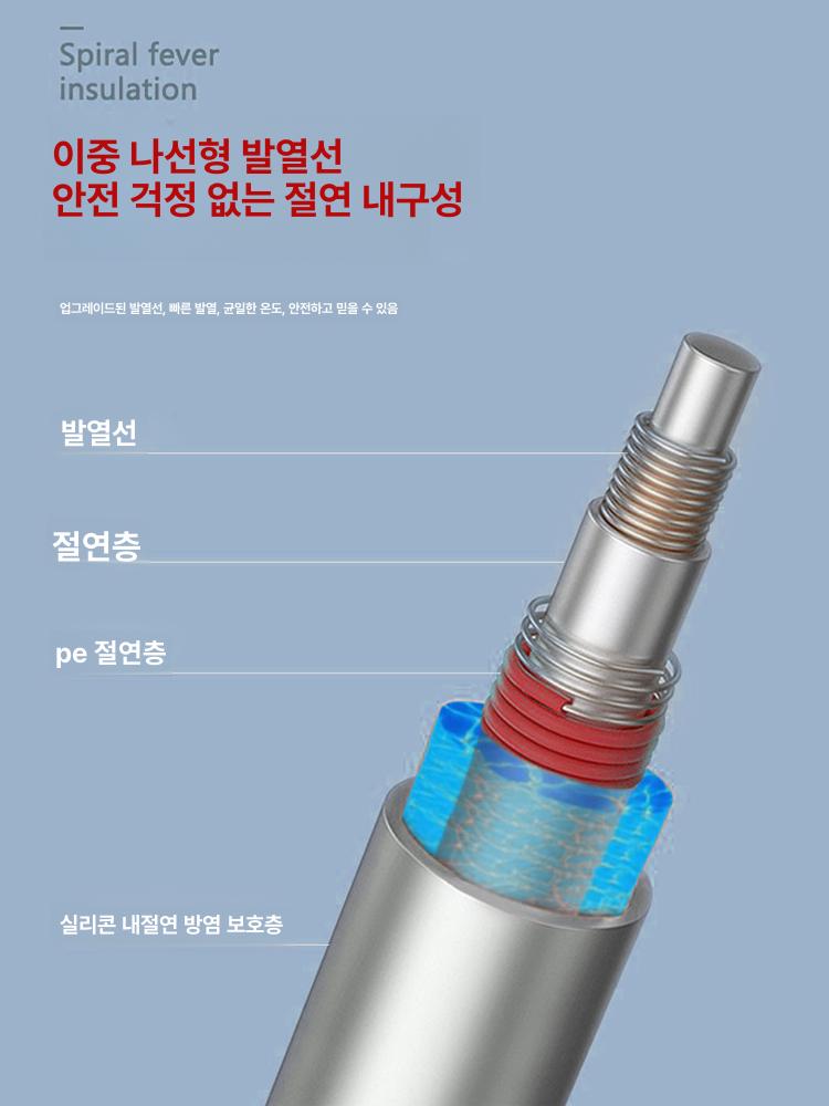 1인용 옥장판 전기매트 온열 싱글 전기장판 침실 패드 24 골든 육각 70x190 cm 무테 더블 더블 침대용 - 상세 이미지 4