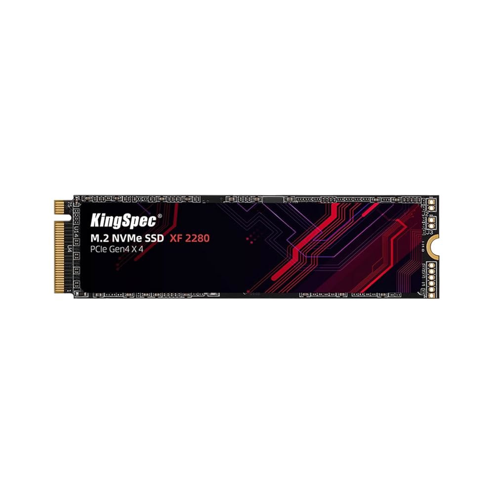 KingSpec 1TB M.2 SSD 2280 NVMe PCIe 4.0 x4, 최대 5000MB/s의 놀라운 읽기, 게이밍 콘솔 / 데스크톱 노트북과 호환되는 내장 M2 512GB - 상품 이미지