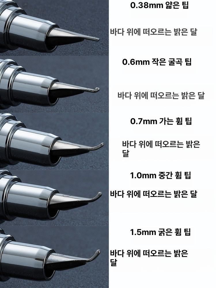 서예 붓펜 미술용 예술 글씨 쓰기 연습 미니 화필 캘리그래피 그리기 - 상세 이미지 4