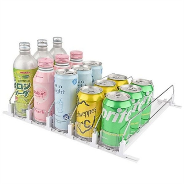 자동 음료수 냉장고 정리대 디스펜서 캔맥주 냉장고 정리대 보관함 수납함 - 상품 이미지