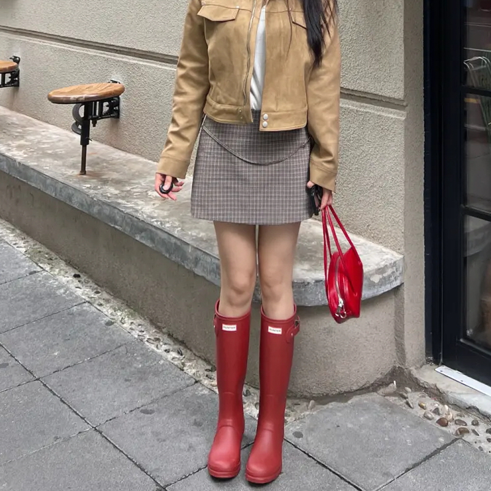 헌터 오리지널 플레이 톨 레인 부츠 레드 CWFT1000RMA - 상세 이미지 4