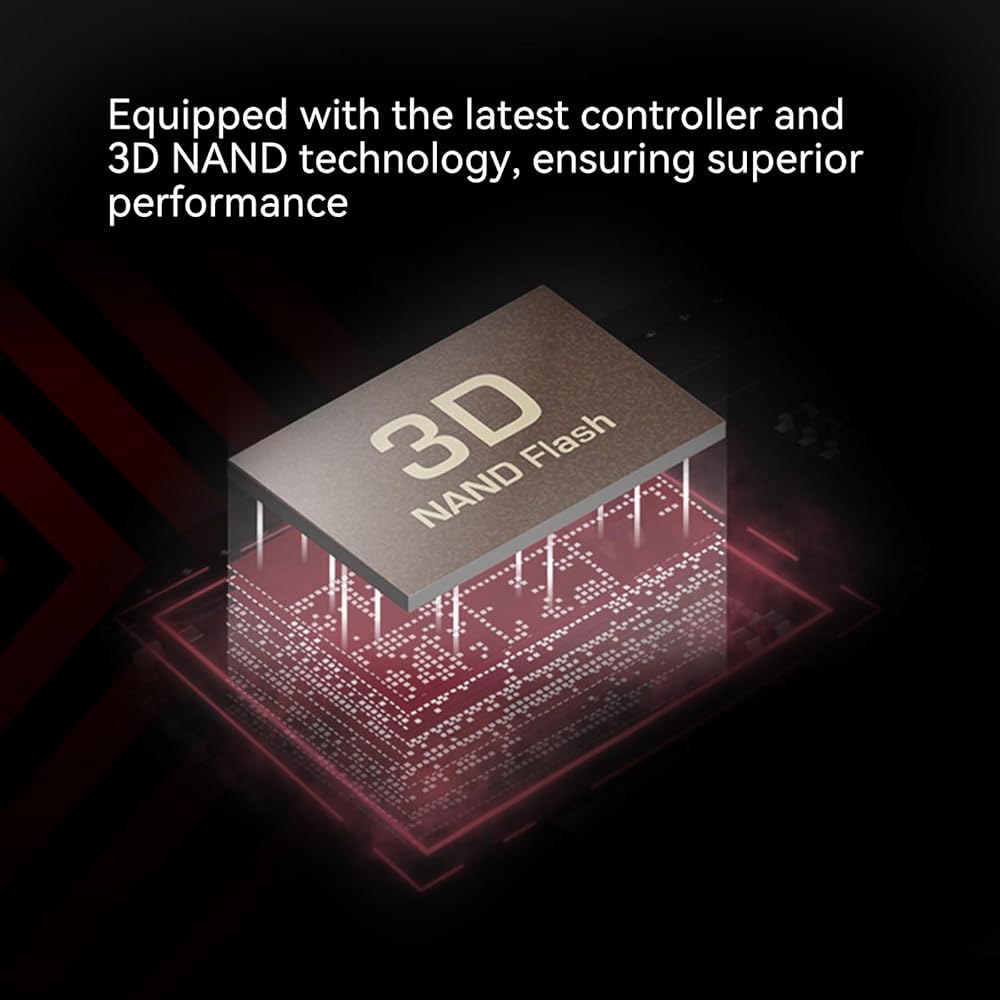 KingSpec 1TB M.2 SSD 2280 NVMe PCIe 4.0 x4, 최대 5000MB/s의 놀라운 읽기, 게이밍 콘솔 / 데스크톱 노트북과 호환되는 내장 M2 512GB - 상세 이미지 3
