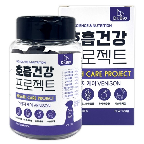내아이의 건강케어 [닥터바이오] 건강프로젝트 영양트릿 호흡건강 호흡기관리, 120g, 1개 - 상품 이미지