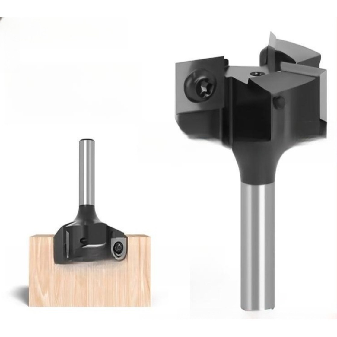 평잡이 트리머 블레이드 비트 30도 12MM 슬롯 바닥 헬리컬날 루터비트 합금 칼날 한 팩 10매 - 상품 이미지