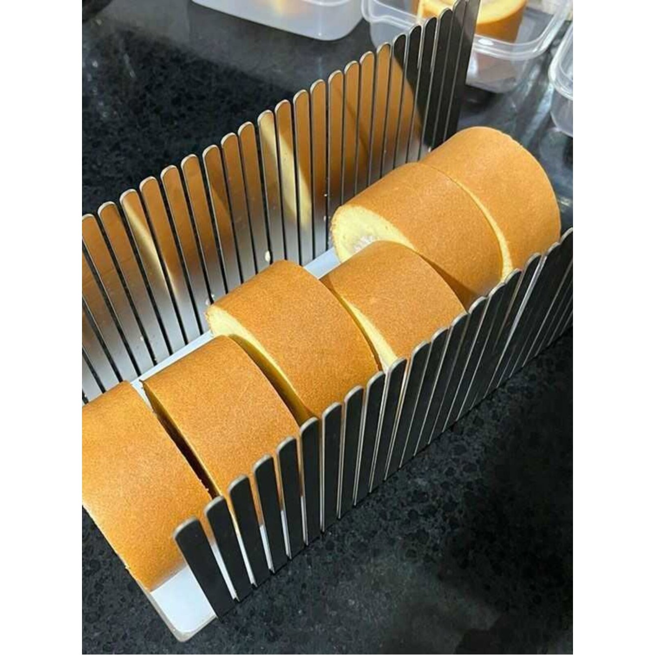 커팅기 베이글 식빵 슬라이서 홈파티 커터 절편기 코팅 그레이 간편 커터기 접이식 슬라이스 신기 슬라이스 두께 1 2CM - 상세 이미지 3