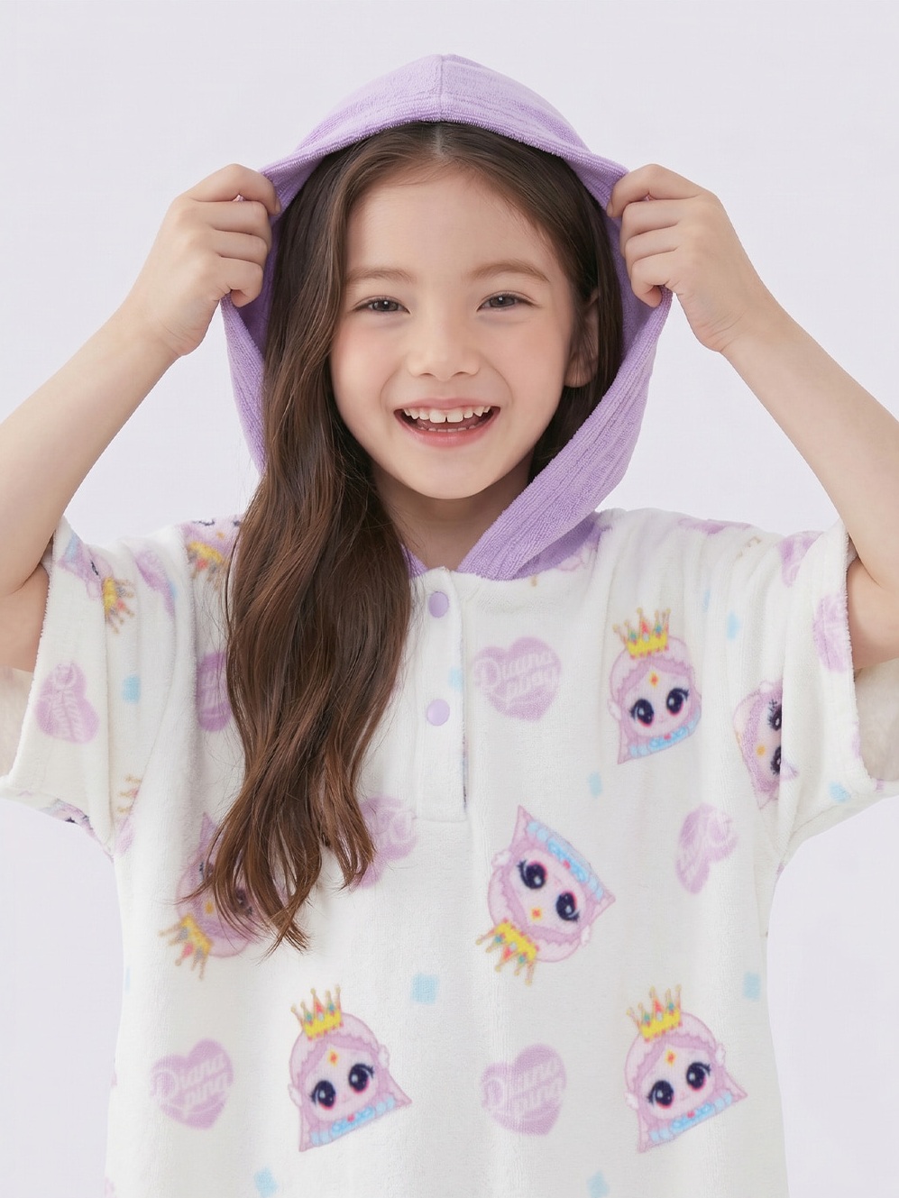 다이아나핑 비치 가운 티니핑 유아 타올 여아 어린이 - 상세 이미지 4