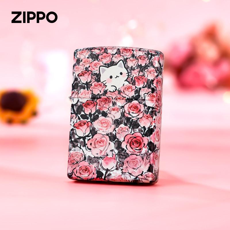 ZIPPO 지포 라이터 고양이 방풍 기름 오일 캐릭터 - 상품 이미지