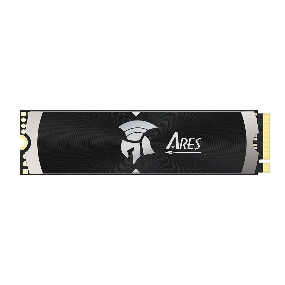 히트싱크 1TB NVMe PCIe 4.0 M.2 2280, 최대 7200 /6850MB /s 고성능 SSD, 게임 제작을 위한 U2013 아레스 다크 소드 라이트 - 상품 이미지