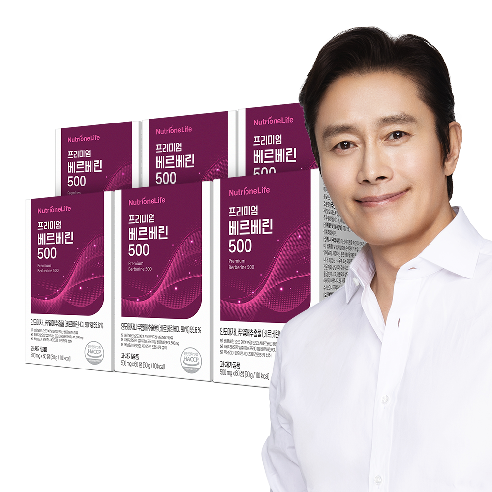 뉴트리원 프리미엄 베르베린 500 매자나무열매추출물 60정, 6개 - 상품 이미지