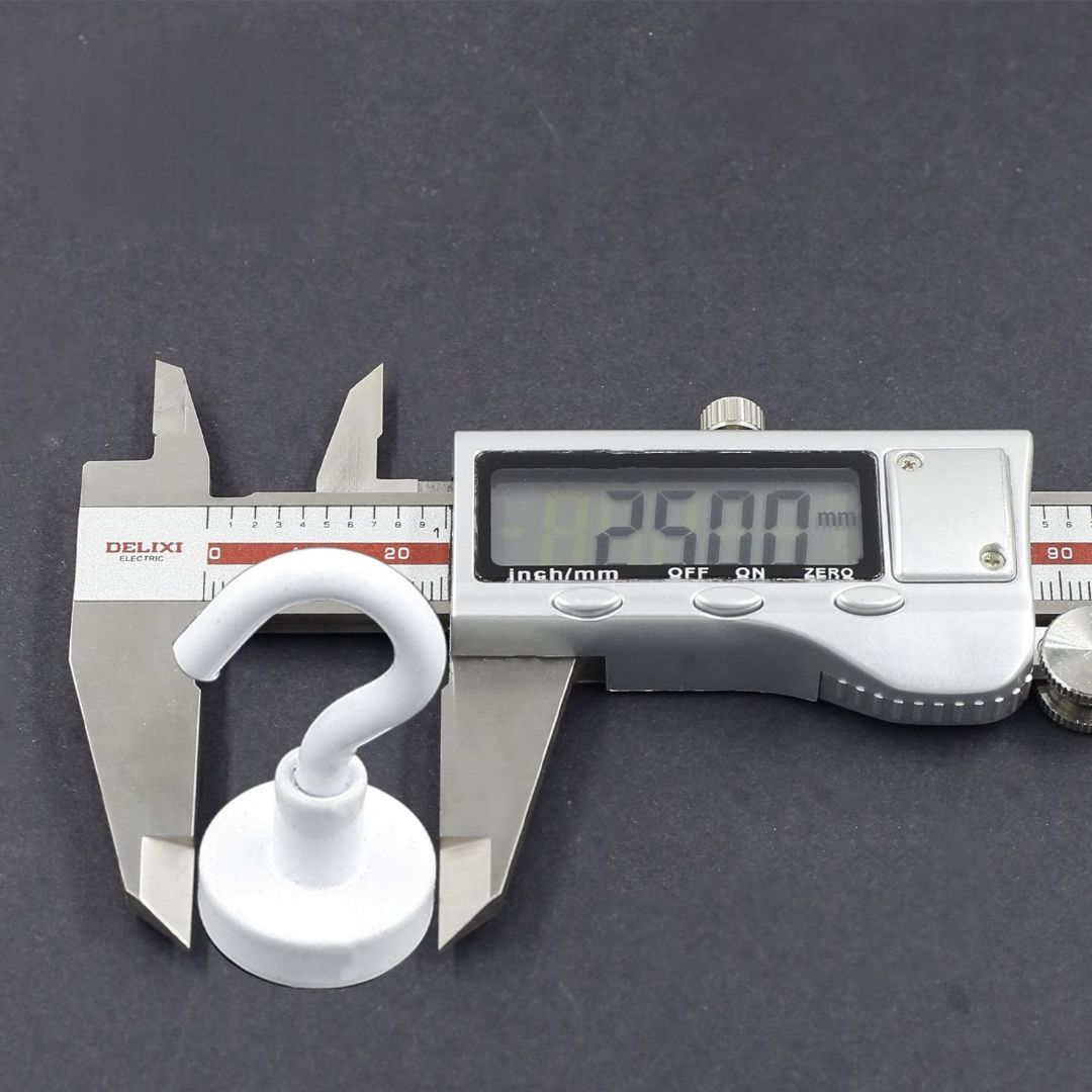 초강력 네오디움 화이트 자석 홀더 네오디뮴 고리 원형, 25mm - 상품 이미지