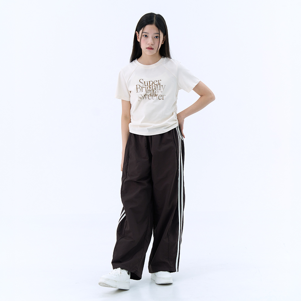더데이걸 걸리쉬 허리 셔링 포인트 티 TGRA26508 - 상세 이미지 3
