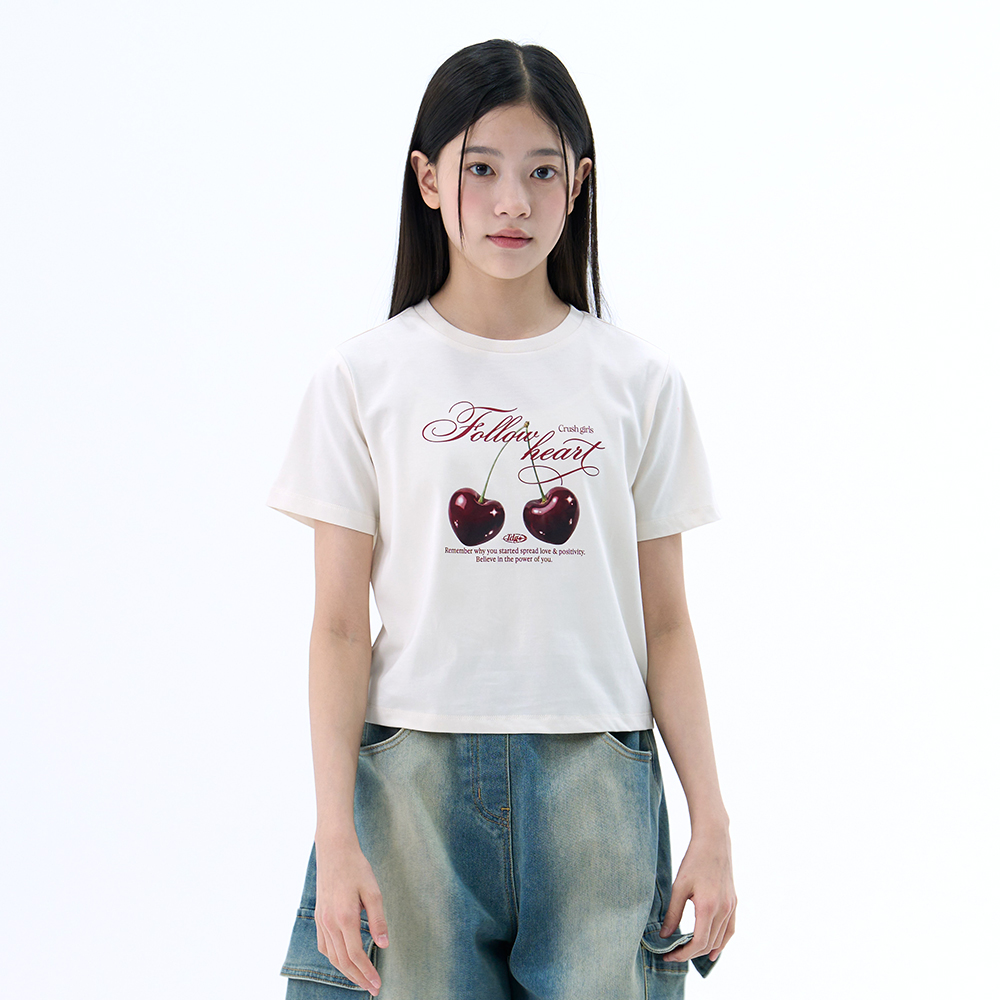 더데이걸 쿨 크롭 반팔티 TGRA26506 - 상품 이미지