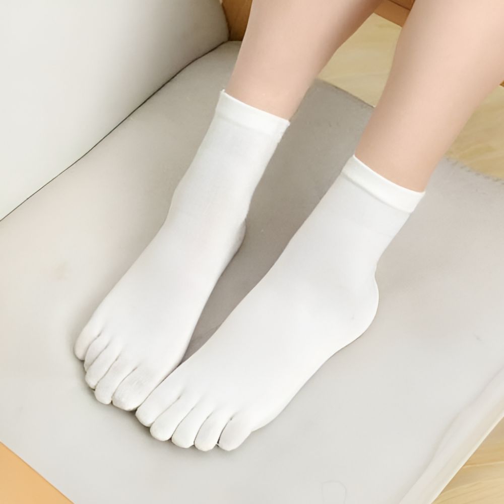 파이브핑거스양말 쪼리양말 여성발가락면 중목 무지 - 상세 이미지 3