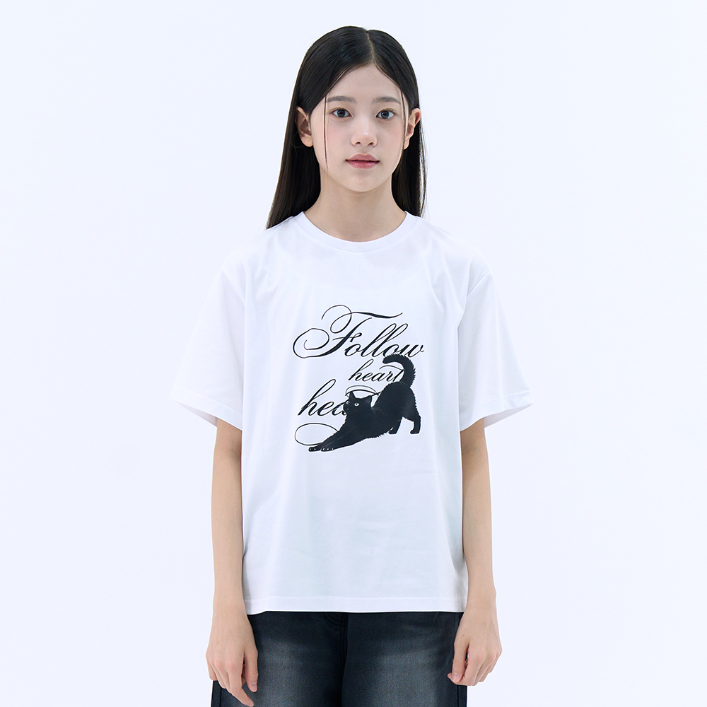 더데이걸 캐릭터 박시핏 티셔츠 TGRA26518 - 상품 이미지
