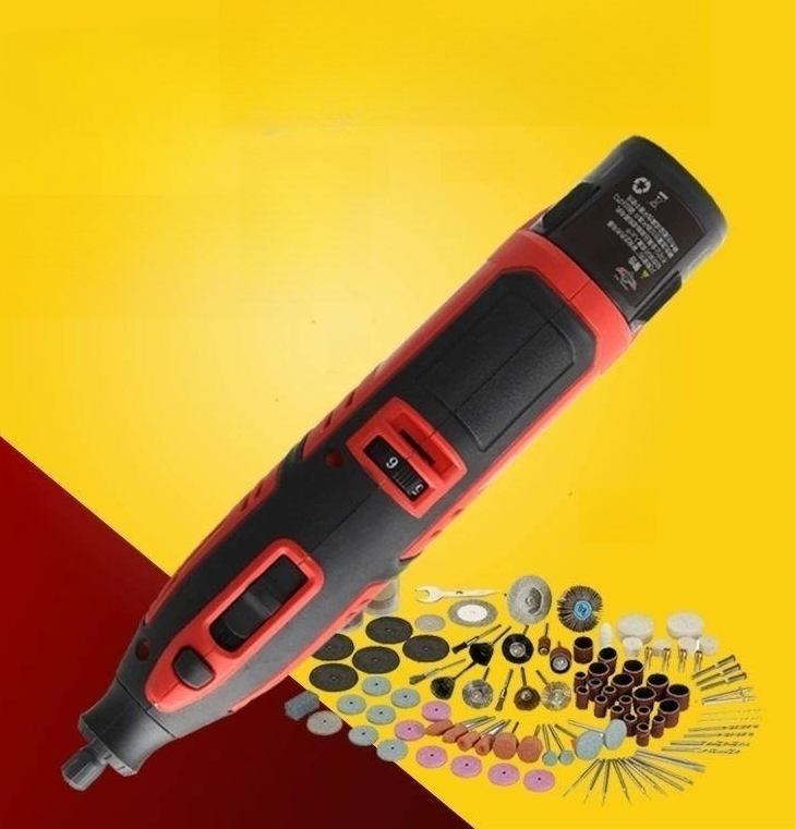 소형 충전식 핸드 그라인더 12V 무선 연마기 연삭 미니 전동공구 연마 휴대용 DIY 연삭기 - 상품 이미지