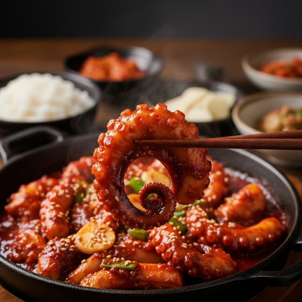 타우린폭탄 보양선 저당 쭈꾸미 볶음 양념 밀키트 캠핑 요리 보양식 500g, 10개 - 상세 이미지 2